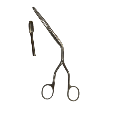 Spoon-shaped nasal forceps (oval spoon)